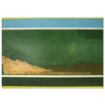 Heaven and Earth - 1967 - Ronnie Landfield Brushed Aluminum Print - 70x100 cm / 28x40 inches | Ronnie Landfield Aluminum Print | Ronnie Landfield Prints
