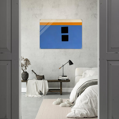 Double Aegean Sun-Box - 1968 - Theodoros Stamos Acrylic Print - 70x100 cm / 28x40″ inches | Theodoros Stamos Wall Art | Theodoros Stamos Prints