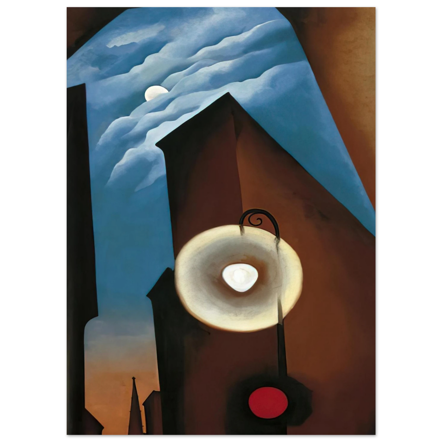 Georgia O'Keeffe - New York with Moon Fine Art Poster