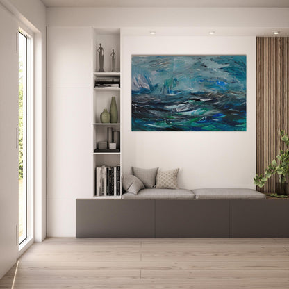 Abstract Sea - 1963 - Tove Jansson Art Prints - 100x150 cm / 40x60″ inches | Tove Jansson Poster | Tove Jansson Prints