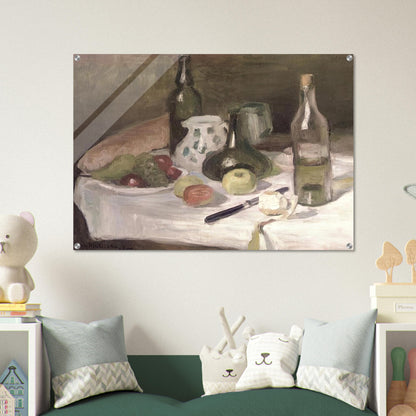 STILL LIFE WITH FRUIT AND BOTTLES 1896 - Henri Matisse Acrylic Print - 70x100 cm / 28x40″ inches | Henri Matisse Wall Art | Henri Matisse Prints