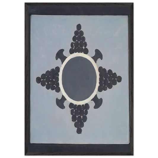 Mandala - 1955 - Forrest Bess 70x100 cm / 28x40 inches Framed Art Print – Black Wooden Frame