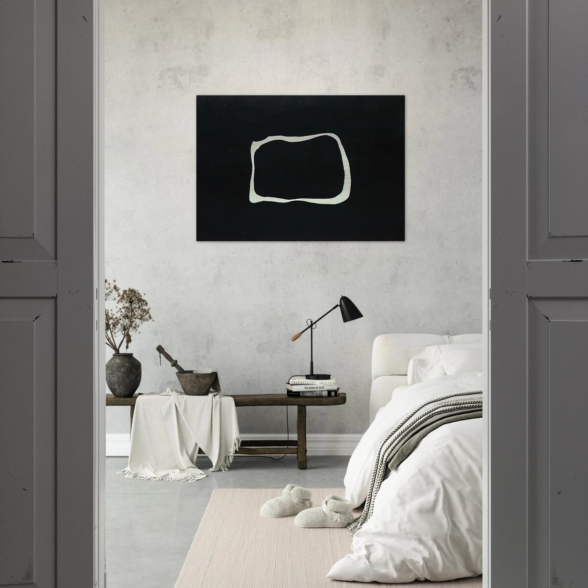 Untitled - 1966 - Jiro Yoshihara Brushed Aluminum Print - 70x100 cm / 28x40 inches | Jiro Yoshihara Aluminum Print | Jiro Yoshihara Prints