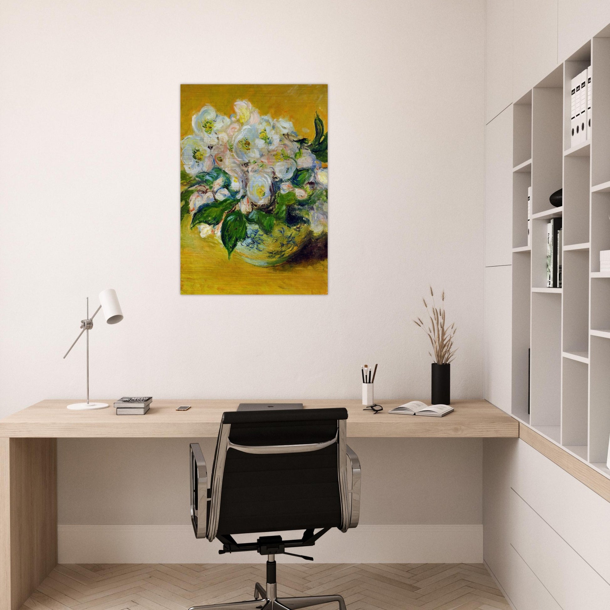 Christmas Roses - claude monet Brushed Aluminum Print - 70x100 cm / 28x40 inches | claude monet Aluminum Print | claude monet Prints