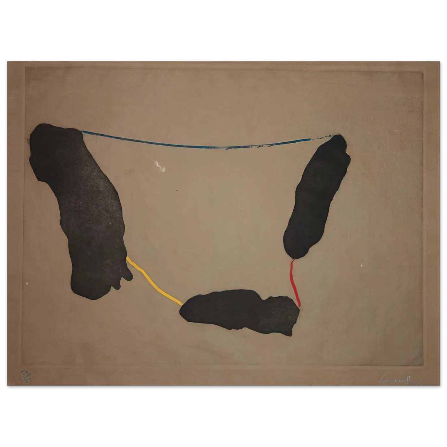 Helen Frankenthaler - Connected By Joy - 1973 Wall art - A2 (42 x 59.4  cm) - Fine Art Poster-canvas - -