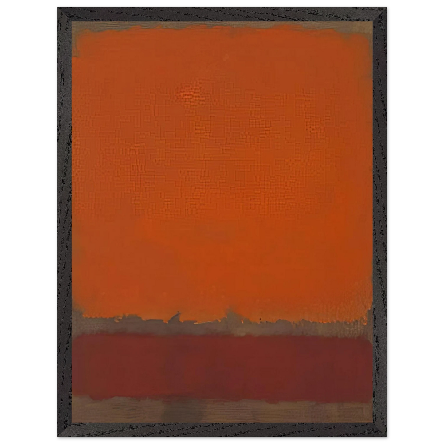 Mark Rothko - Ochre and Red on Red - 1962 Wall Art - 30x40 cm / 12x16 inches - Premium Wooden Framed Poster With Fine Art Paper-canvas - White frame