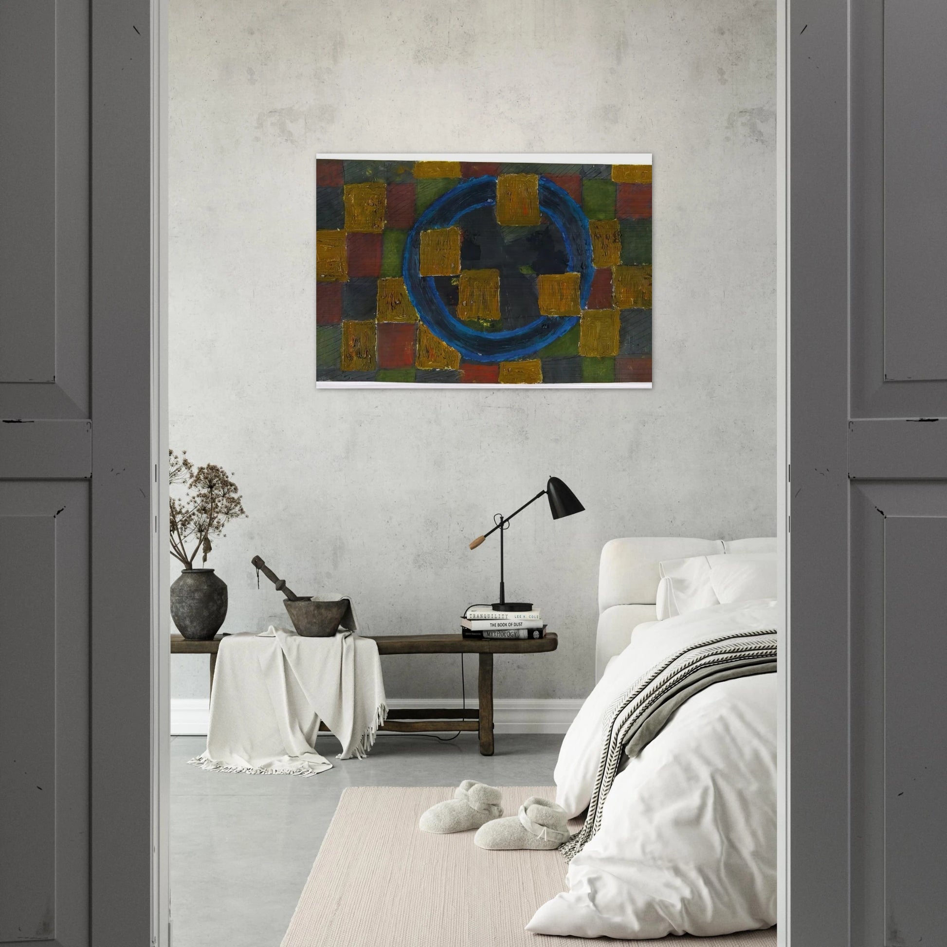 Kreise und Quadrate - 1963 - Johannes Itten Brushed Aluminum Print - 70x100 cm / 28x40 inches | Johannes Itten Aluminum Print | Johannes Itten Prints
