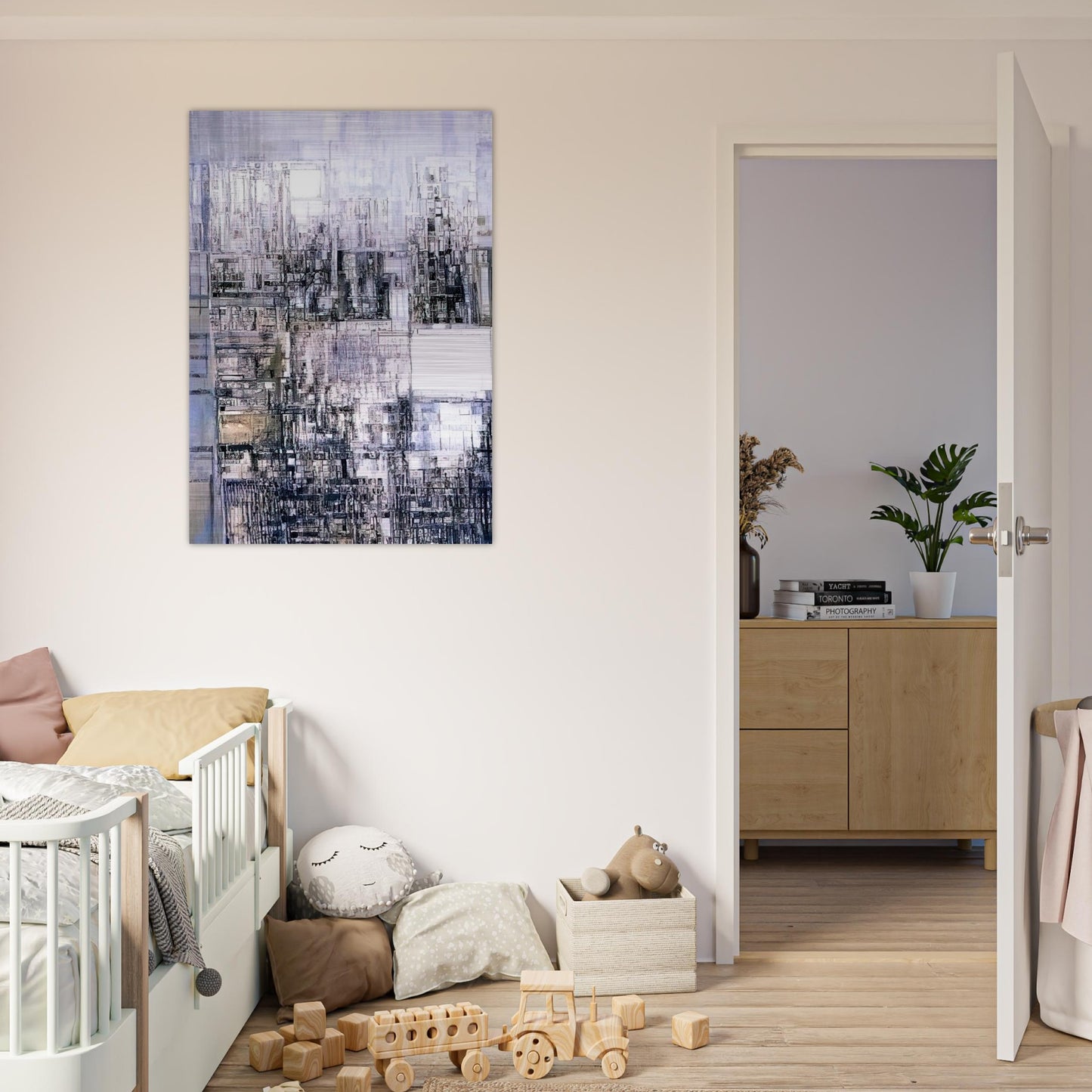 New Amsterdam II - 1970 - Maria Helena Vieira da Silva Brushed Aluminum Print - 70x100 cm / 28x40 inches | Maria Helena Vieira da Silva Aluminum Print | Maria Helena Vieira da Silva Prints