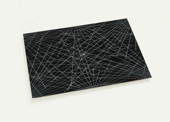 Lines From Corners, Sides  the Centre, to Points on a Grid By Sol LeWitt Pack of 10 Post Cards | Sol LeWitt Post Cards | A6 (10.5 x 14.8 cm) - 4.1 x 5.8 inches
