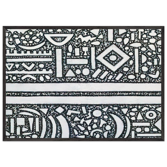 From the Edge of Darkness - 1992 - Richard Pousette-Dart 70x100 cm / 28x40 inches Framed Art Print – Black Wooden Frame