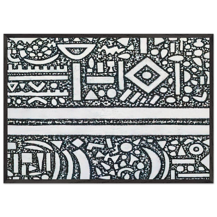 From the Edge of Darkness - 1992 - Richard Pousette-Dart 70x100 cm / 28x40 inches Framed Art Print – Black Wooden Frame