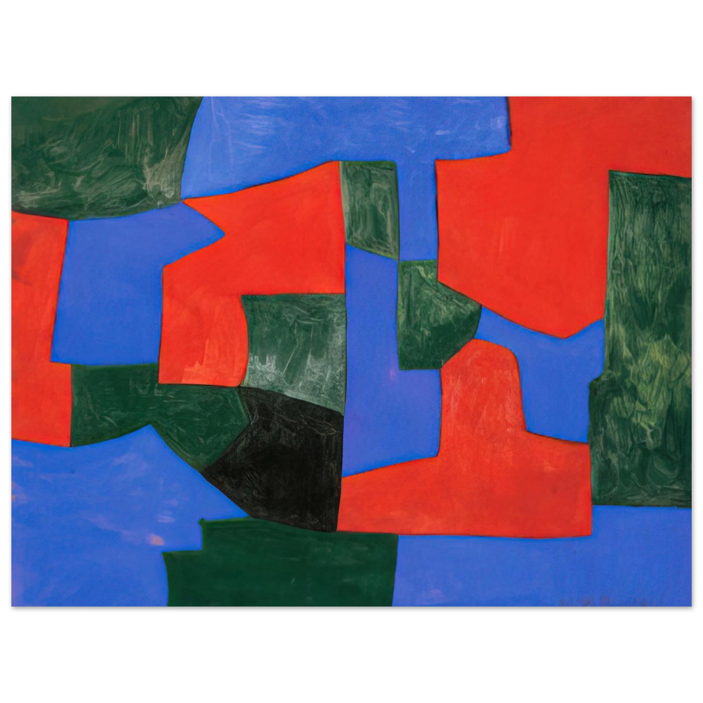 Serge Poliakoff - Composition abstraite - 1959  75x100 cm / 30x40inches Fine Art Poster
