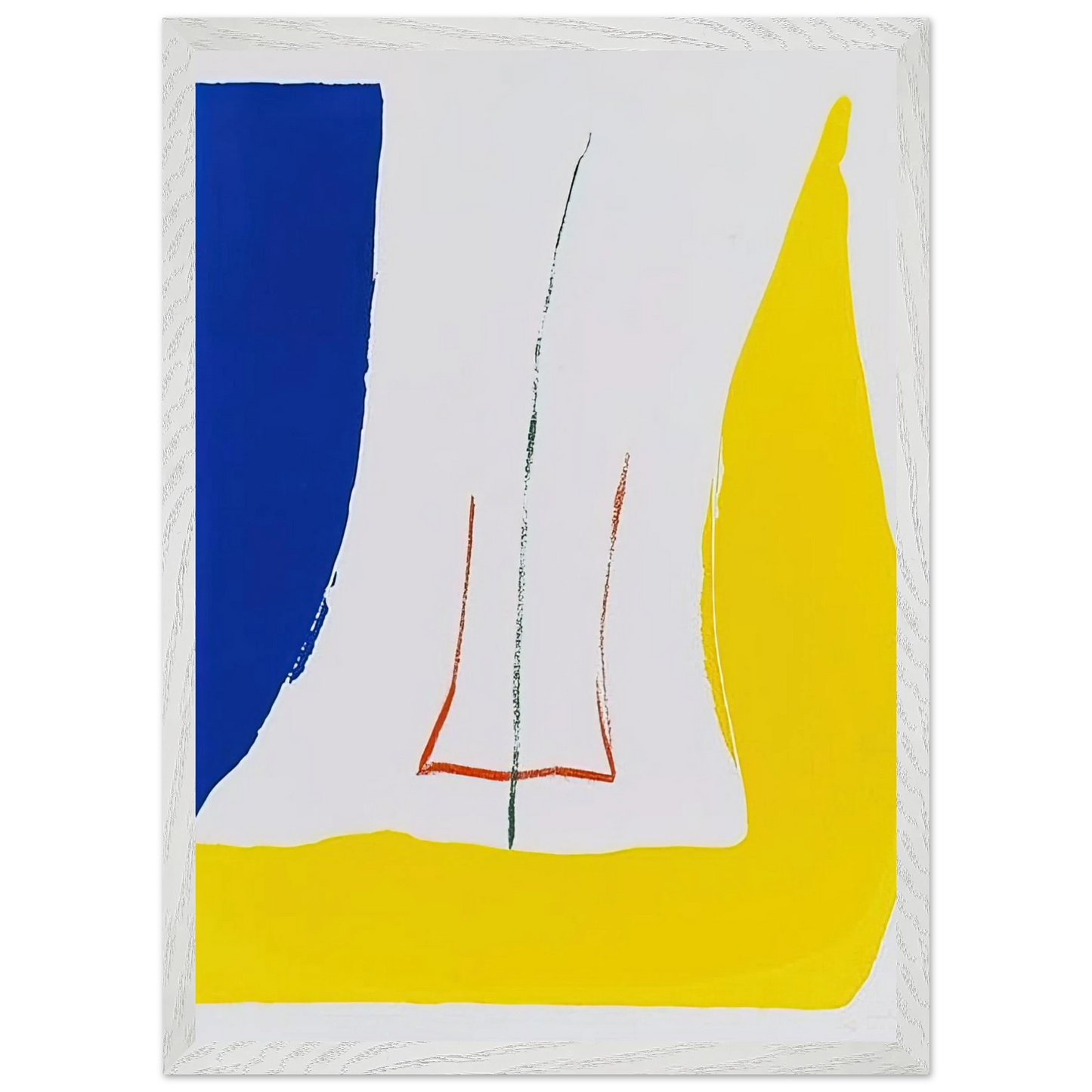 Helen Frankenthaler - Sun Corner - 1968 Wall art - 30x45 cm / 12x18 inches - Fine Art Poster-canvas - -