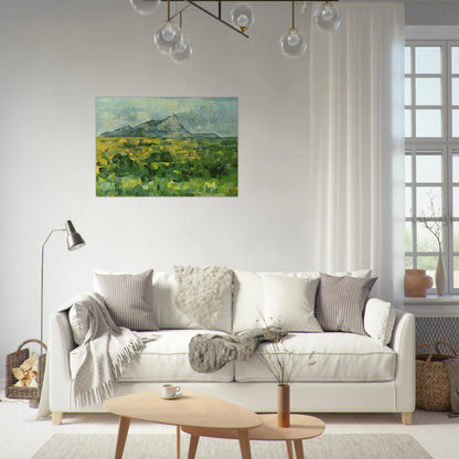 Mont Sainte-Victoire - Paul Cézanne Brushed Aluminum Print - 70x100 cm / 28x40 inches | Paul Cézanne Aluminum Print | Paul Cézanne Prints