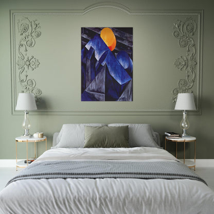 Composition - 1914 - Natalia Goncharova Brushed Aluminum Print - 70x100 cm / 28x40 inches | Natalia Goncharova Aluminum Print | Natalia Goncharova Prints