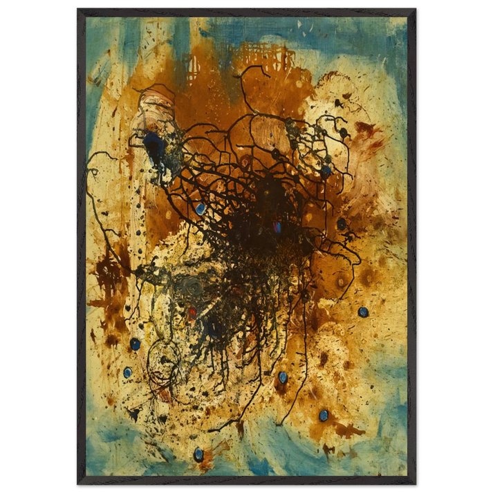 Its All Over - The City - 1947 - Wols 70x100 cm / 28x40 inches Framed Art Print – Black Wooden Frame