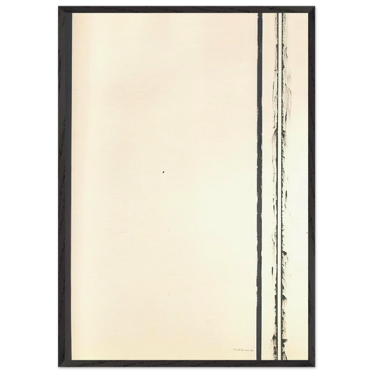 The Station of the Cross - Third Station - Barnett Newman 70x100 cm / 28x40 inches Framed Art Print – Black Wooden Frame