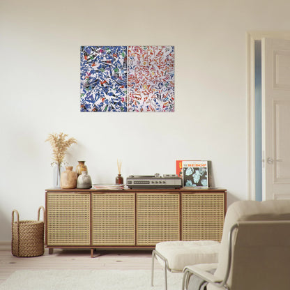 Blanc - Tachisme - Simon Hantai Brushed Aluminum Print - 70x100 cm / 28x40 inches | Simon Hantai Aluminum Print | Simon Hantai Prints