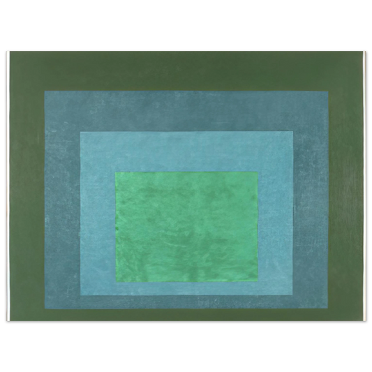 Josef Albers - STUDY FOR HOMAGE TO THE SQUARE TERRASSED FOLIAGE 1960  75x100 cm / 30x40inches Fine Art Poster