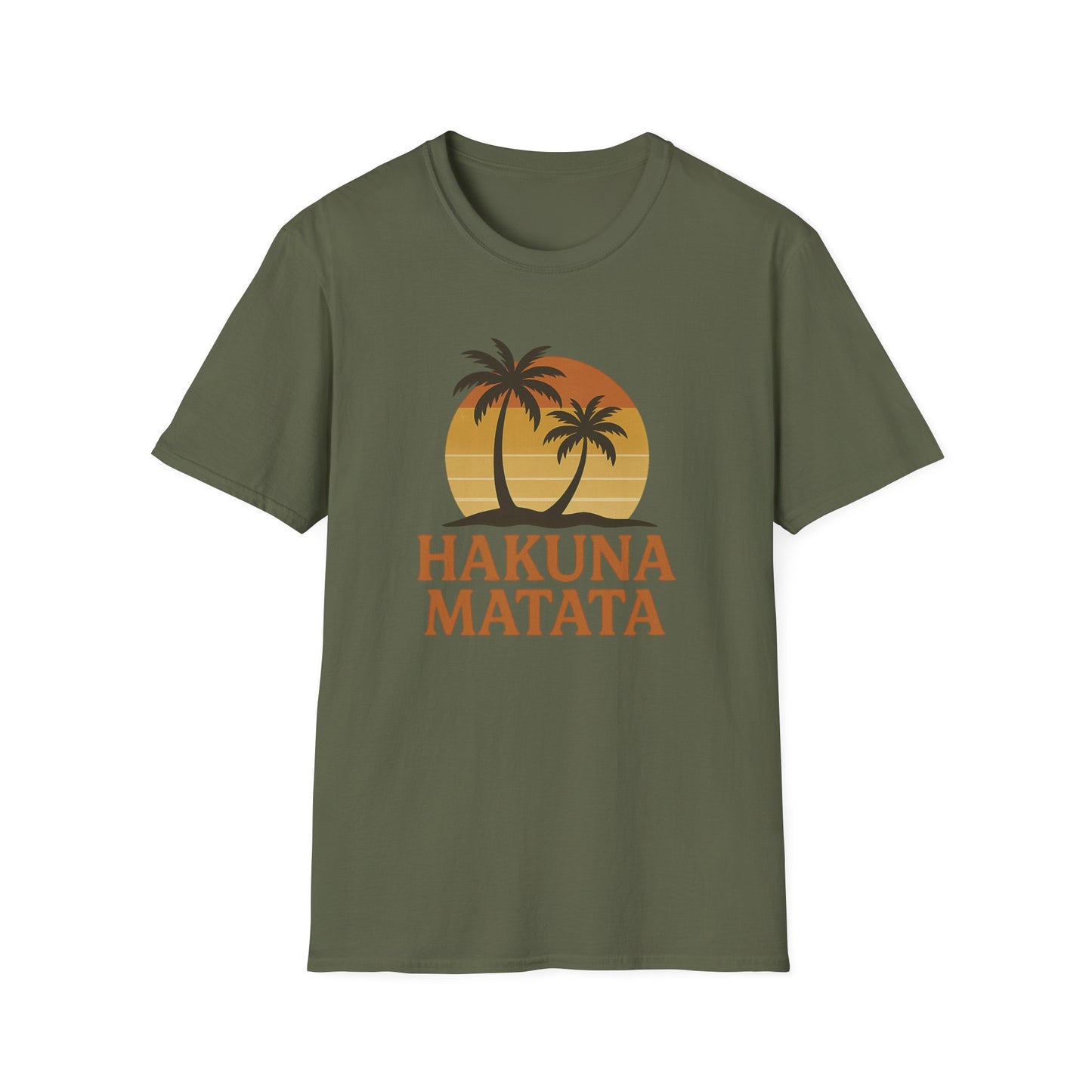 Hakuna Matata Retro Grafisch T-shirt, Geen Zorgen Positieve Vibe Shirt, Vintage 90s Geïnspireerde T-shirt, Feel Good Quote Top, Unisex Cadeau