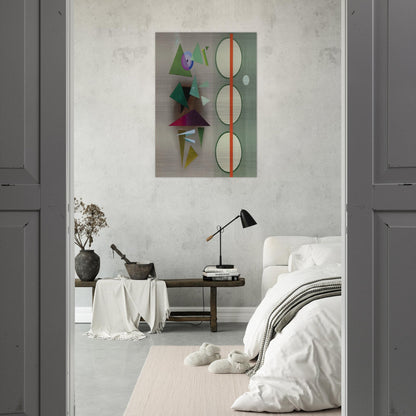 RED STAFF 1937 - Rudolf Bauer Brushed Aluminum Print - 70x100 cm / 28x40 inches | Rudolf Bauer Aluminum Print | Rudolf Bauer Prints