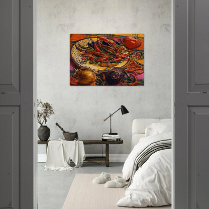 CHILI PEPPERS 2005 - Janet Fish Brushed Aluminum Print - 70x100 cm / 28x40 inches | Janet Fish Aluminum Print | Janet Fish Prints
