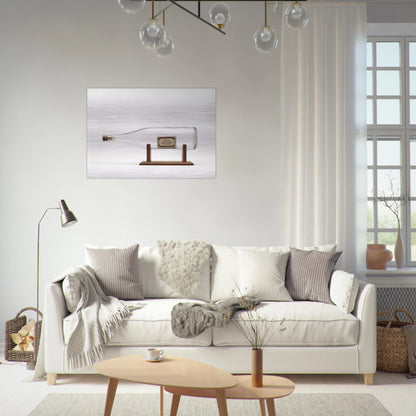 Ship in a Bottle - 1963 - Billy Apple Brushed Aluminum Print - 70x100 cm / 28x40 inches | Billy Apple Aluminum Print | Billy Apple Prints