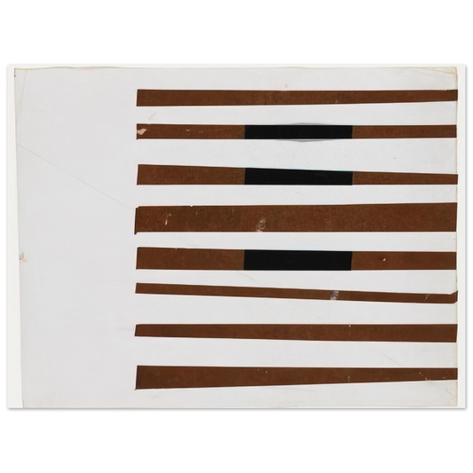 Ellsworth Kelly - Black, Brown, White  75x100 cm / 30x40inches Fine Art Poster