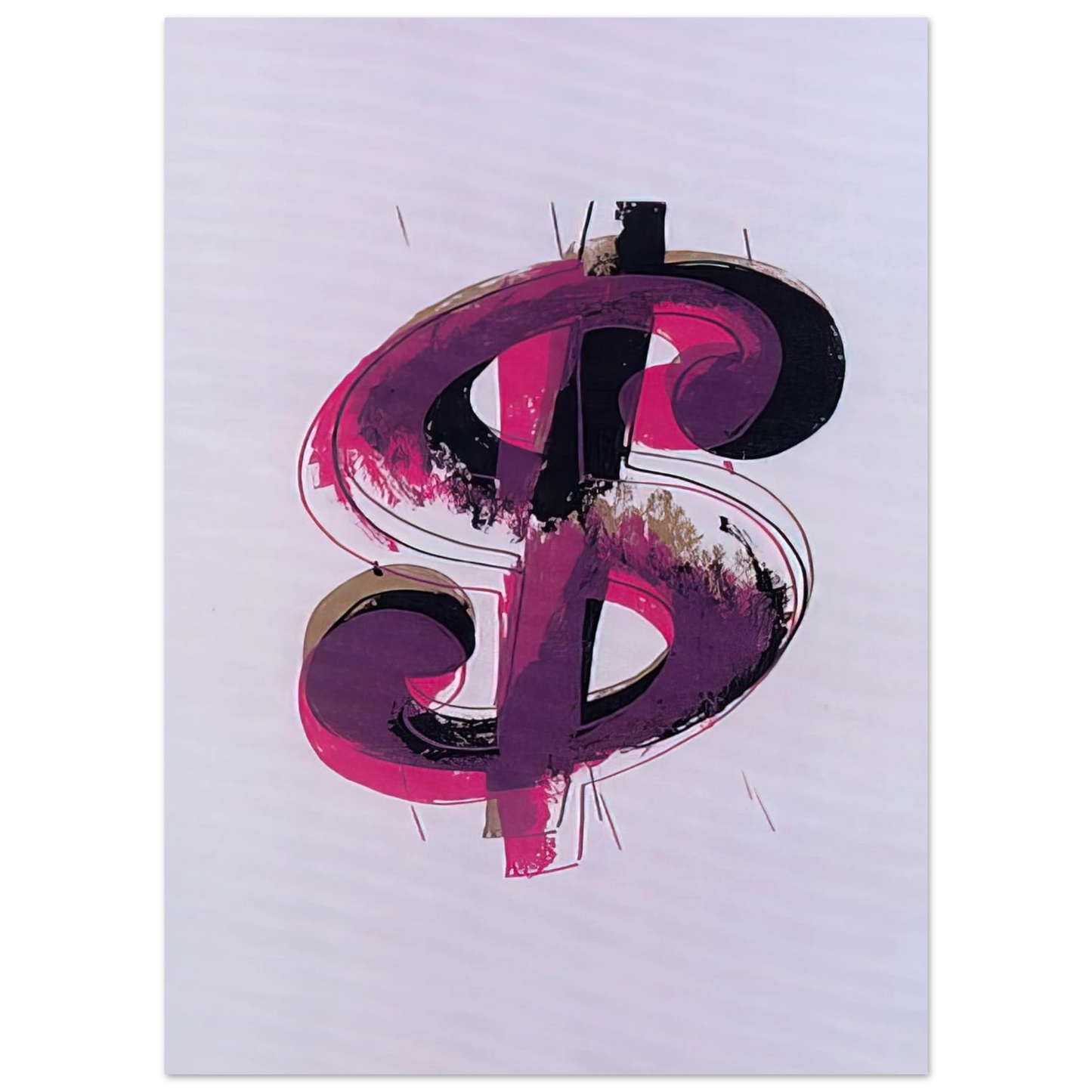 Andy Warhol - Paper Dollar Fine Art Poster