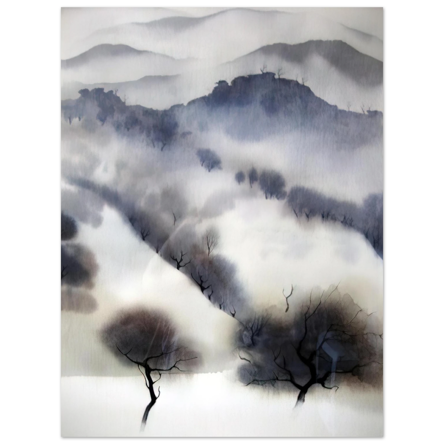 Eyvind Earle - California landscape  75x100 cm / 30x40inches Fine Art Poster