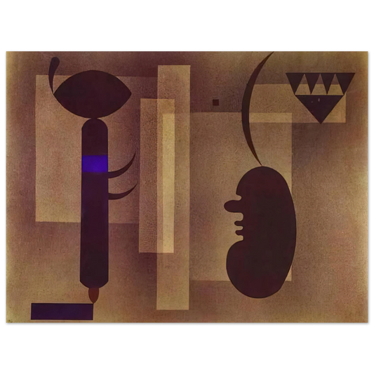 Wassily Kandinsky - GLOOMY SITUATION 1933  75x100 cm / 30x40inches Fine Art Poster