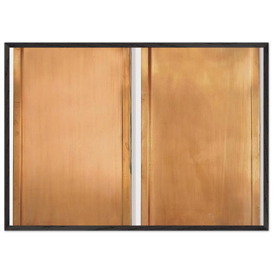 Untitled - Minimalism N4 - Gunther Forg 70x100 cm / 28x40 inches Framed Art Print – Black Wooden Frame