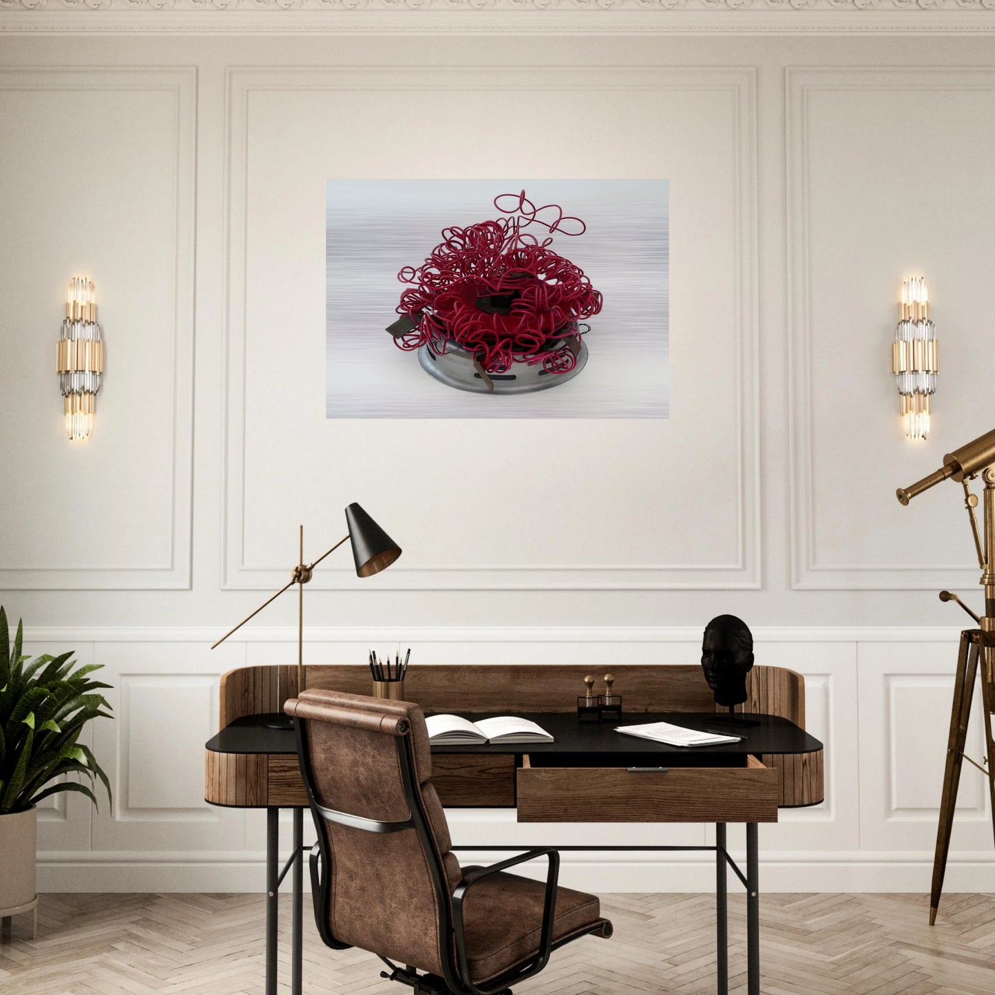 Bichito 8922 - 1989 - Gego Brushed Aluminum Print - 70x100 cm / 28x40 inches | Gego Aluminum Print | Gego Prints