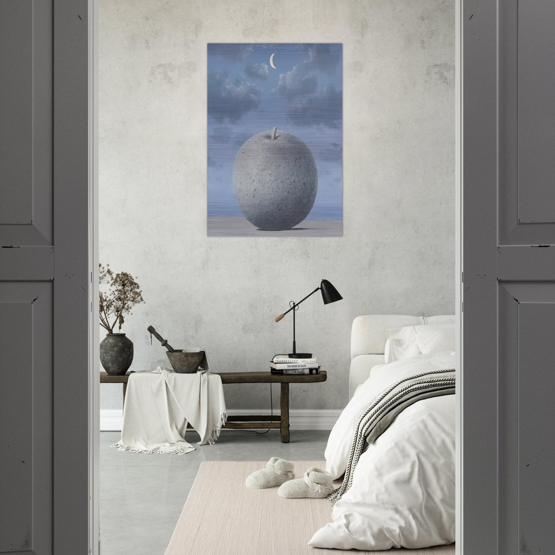 SOUVENIRS FROM TRAVEL 1963 - Rene Magritte Brushed Aluminum Print - 70x100 cm / 28x40 inches | Rene Magritte Aluminum Print | Rene Magritte Prints