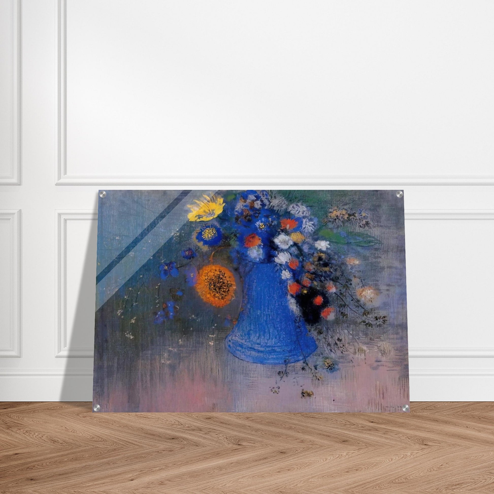 VASE OF FLOWERS 8 - Odilon Redon Acrylic Print - 70x100 cm / 28x40″ inches | Odilon Redon Wall Art | Odilon Redon Prints