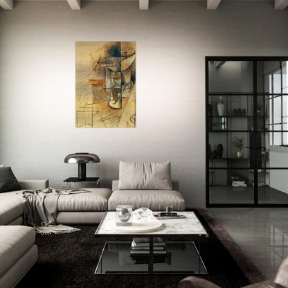A glass - Pablo Picasso Brushed Aluminum Print - 70x100 cm / 28x40 inches | Pablo Picasso Aluminum Print | Pablo Picasso Prints