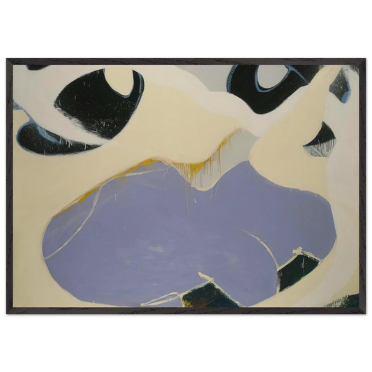 Thamyris - 1972 - Norman Bluhm 70x100 cm / 28x40 inches Framed Art Print – Black Wooden Frame