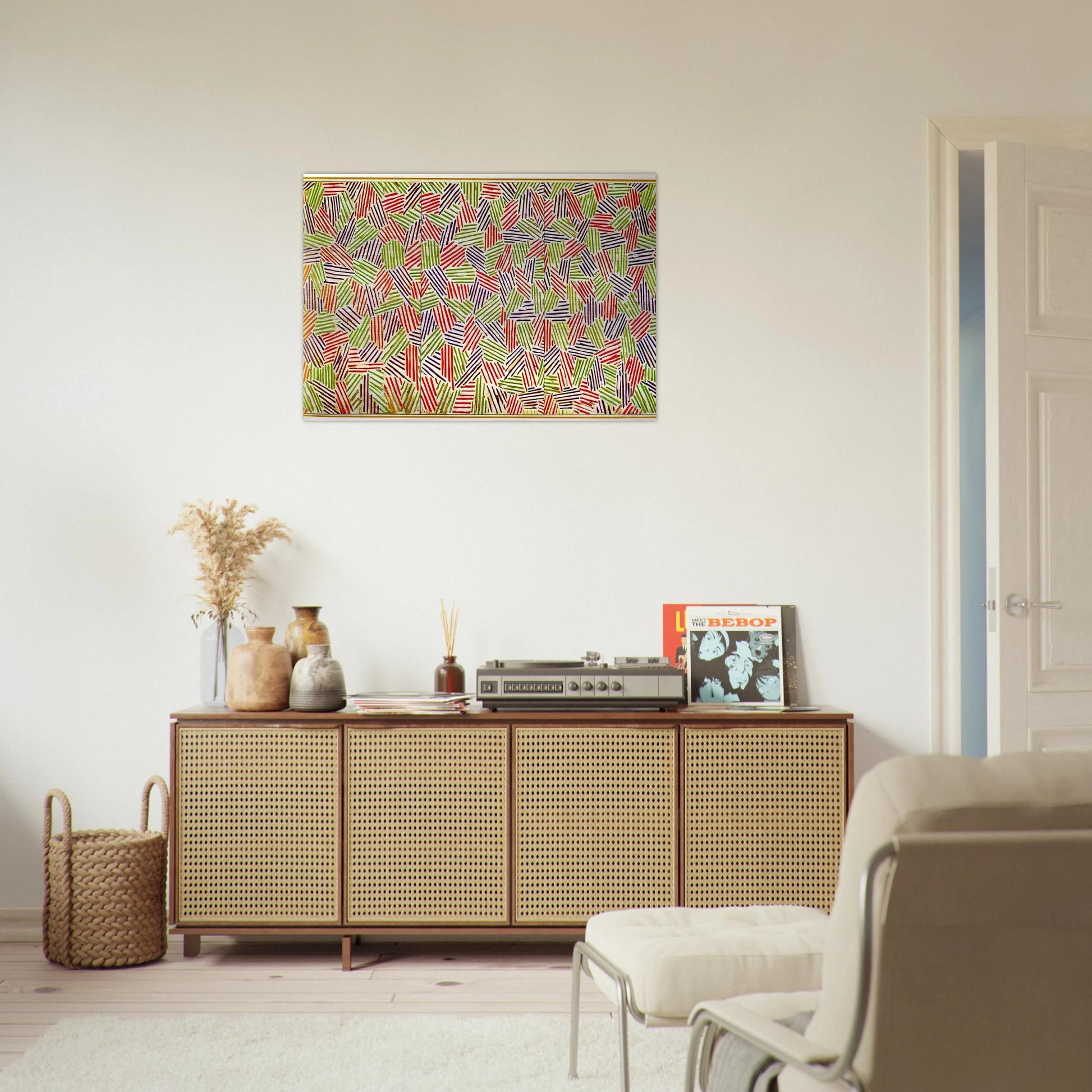 SCENT - Jasper Johns Brushed Aluminum Print - 70x100 cm / 28x40 inches | Jasper Johns Aluminum Print | Jasper Johns Prints
