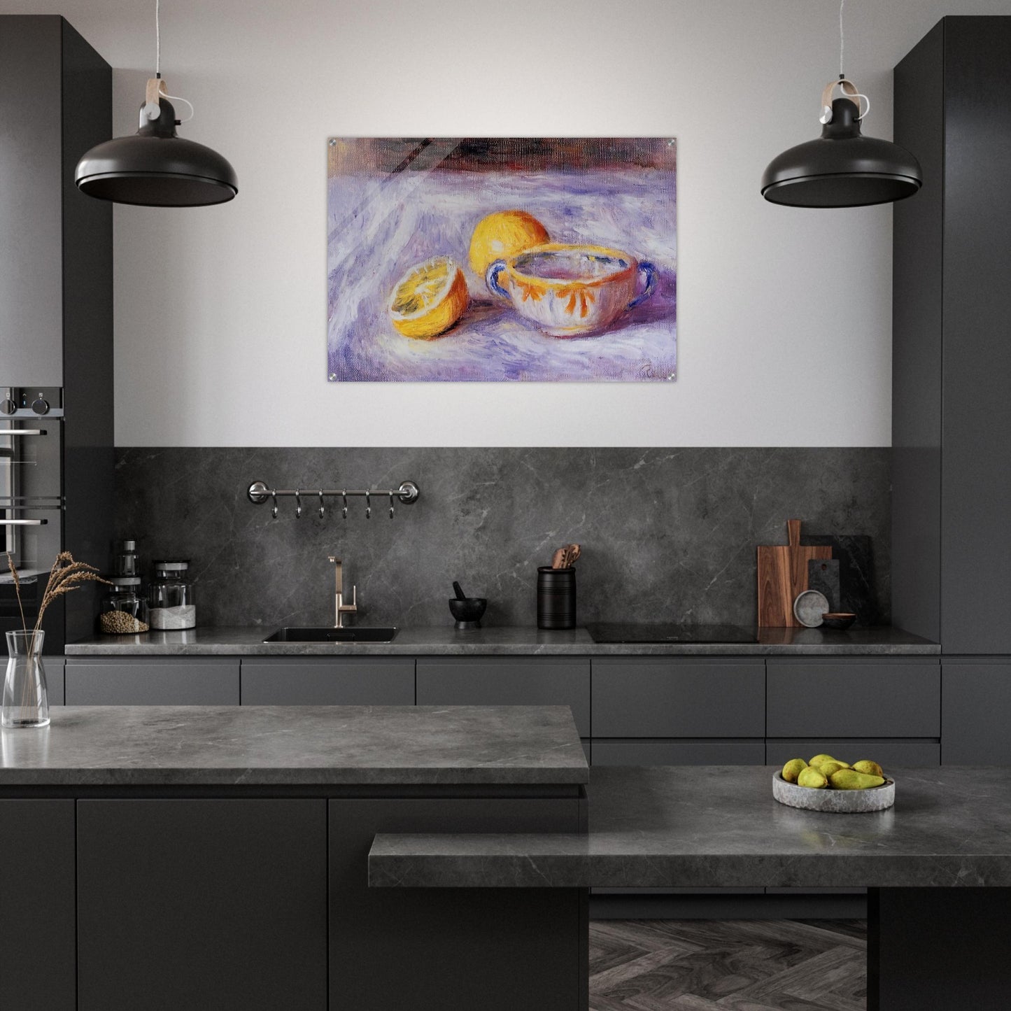 Still Life with Lemons - Pierre-Auguste Renoir Acrylic Print - 70x100 cm / 28x40″ inches