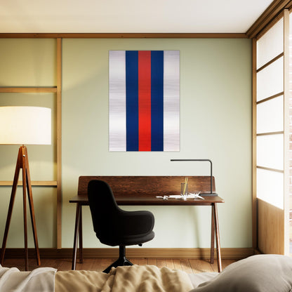 Voice of Fire - Barnett Newman Brushed Aluminum Print - 70x100 cm / 28x40 inches | Barnett Newman Aluminum Print | Barnett Newman Prints
