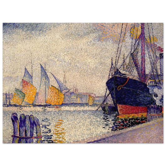 Henri-Edmond Cross - Canal de la Guidecca, Venice  75x100 cm / 30x40inches Fine Art Poster