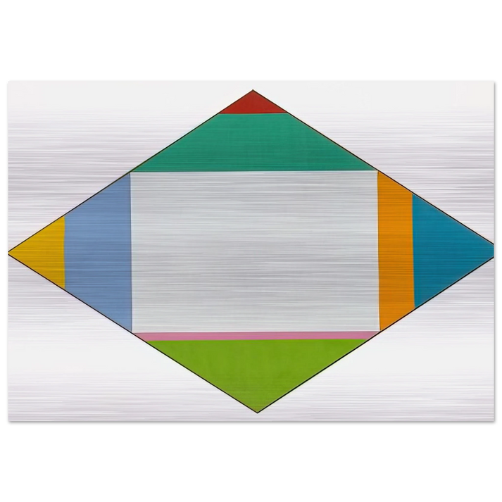 Expansion in Four Directions - 1962 - Max Bill Brushed Aluminum Print - 70x100 cm / 28x40 inches | Max Bill Aluminum Print | Max Bill Prints