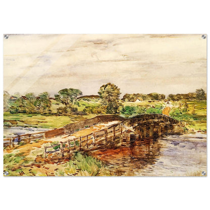 Bridge at Old Lyme 02 - Childe Hassam Acrylic Print - 70x100 cm / 28x40″ inches | Childe Hassam Wall Art | Childe Hassam Prints
