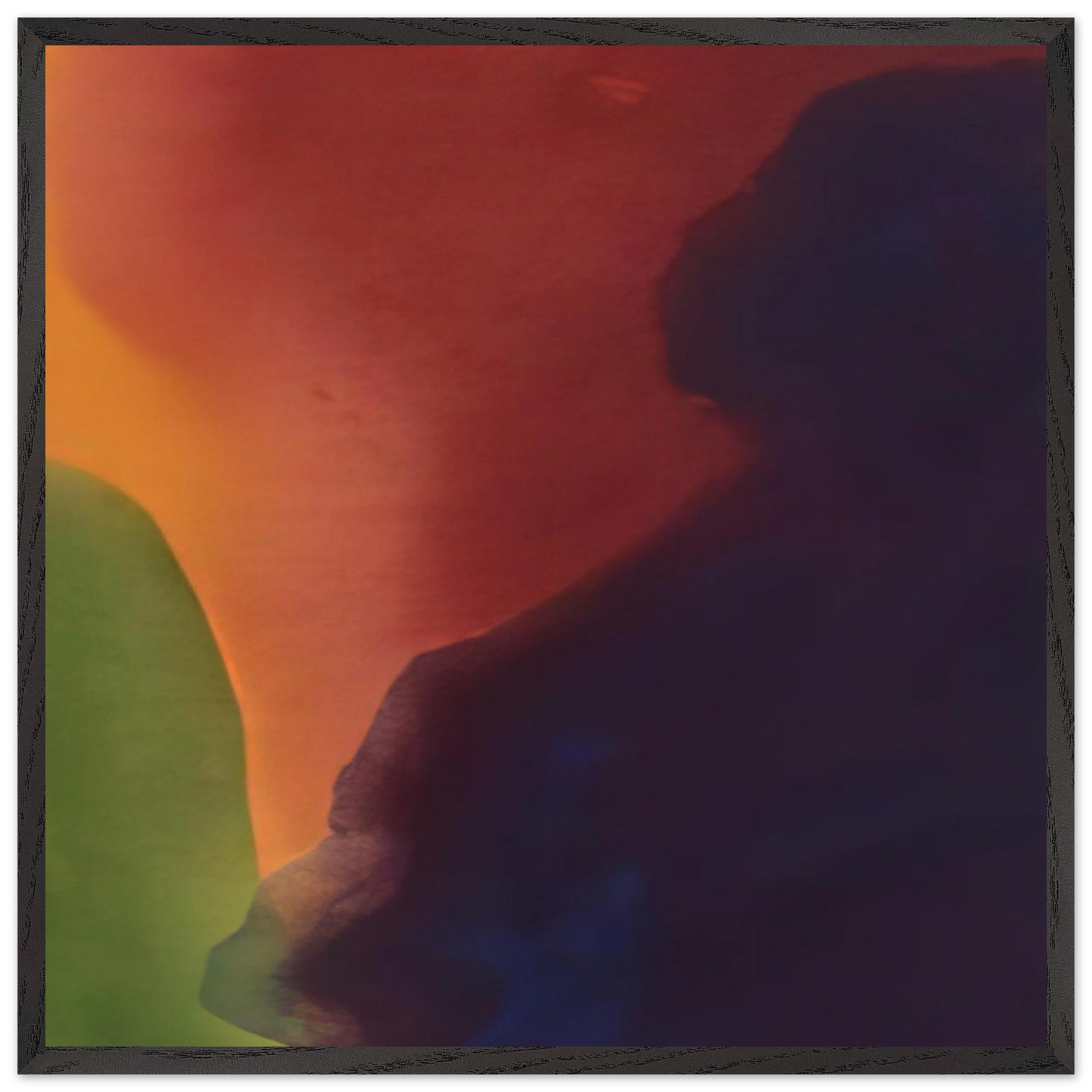 Helen Frankenthaler - Blue Atmosphere III - 1963 Wall art - 40x40 cm / 16x16 inches - Fine Art Poster-canvas - -