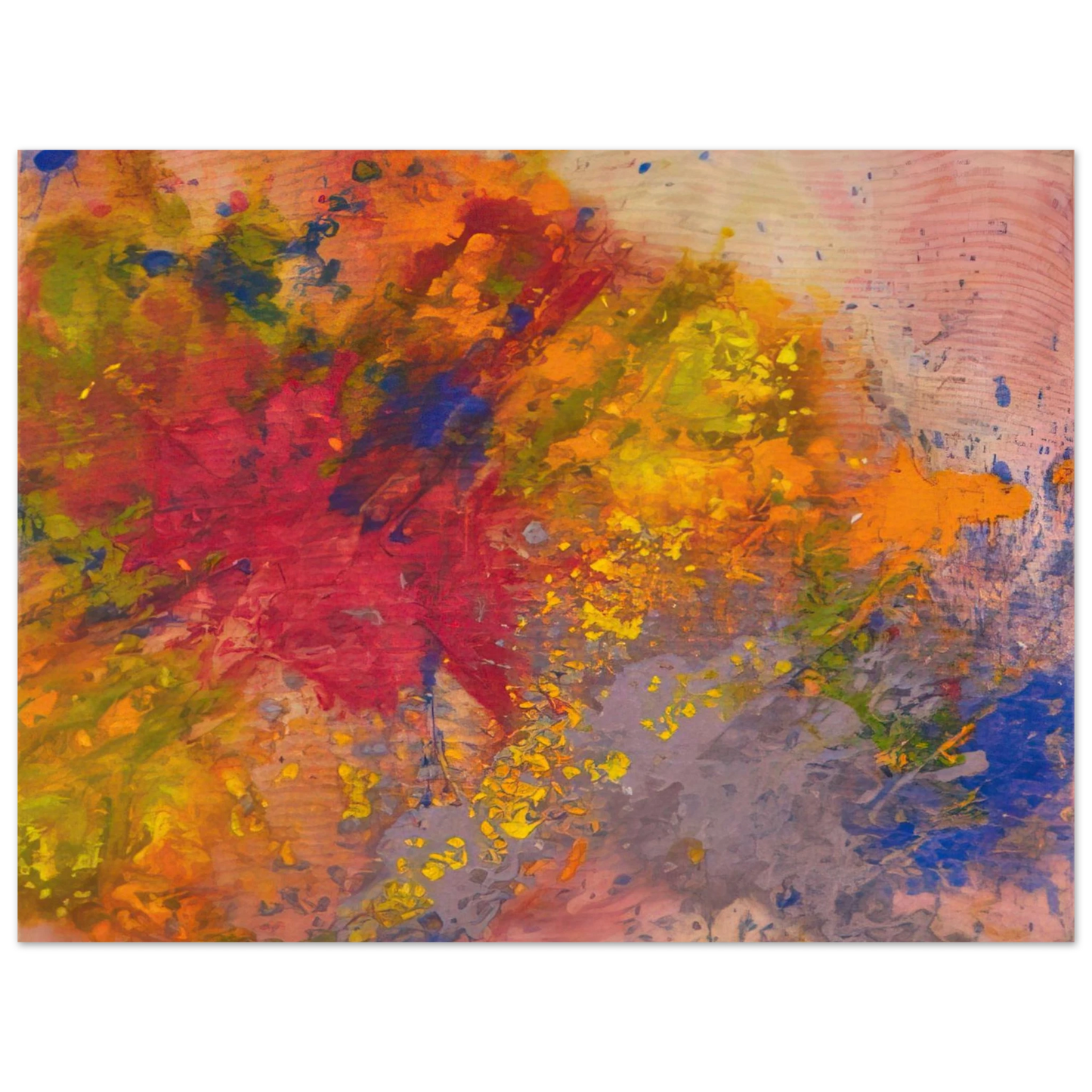 Sam Gilliam - Red Linger  75x100 cm / 30x40inches Fine Art Poster