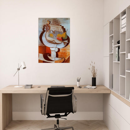 Fruit dish - Pablo Picasso Brushed Aluminum Print - 70x100 cm / 28x40 inches | Pablo Picasso Aluminum Print | Pablo Picasso Prints