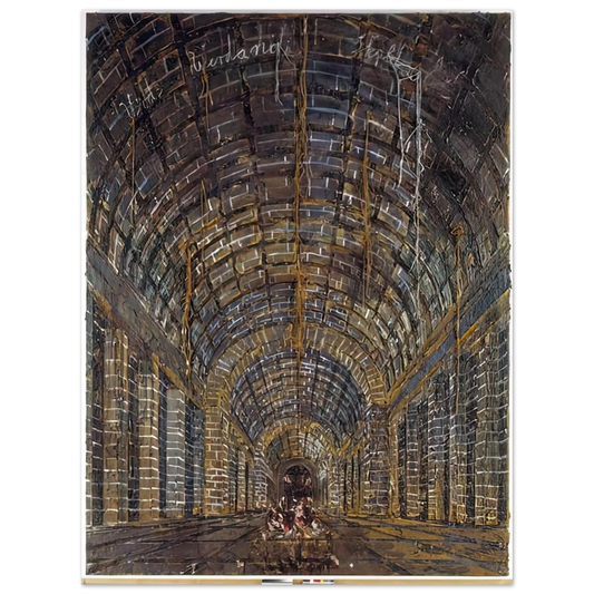Anselm Kiefer - URD VERDANDI SKULD THE NORNS 1983  75x100 cm / 30x40inches Fine Art Poster