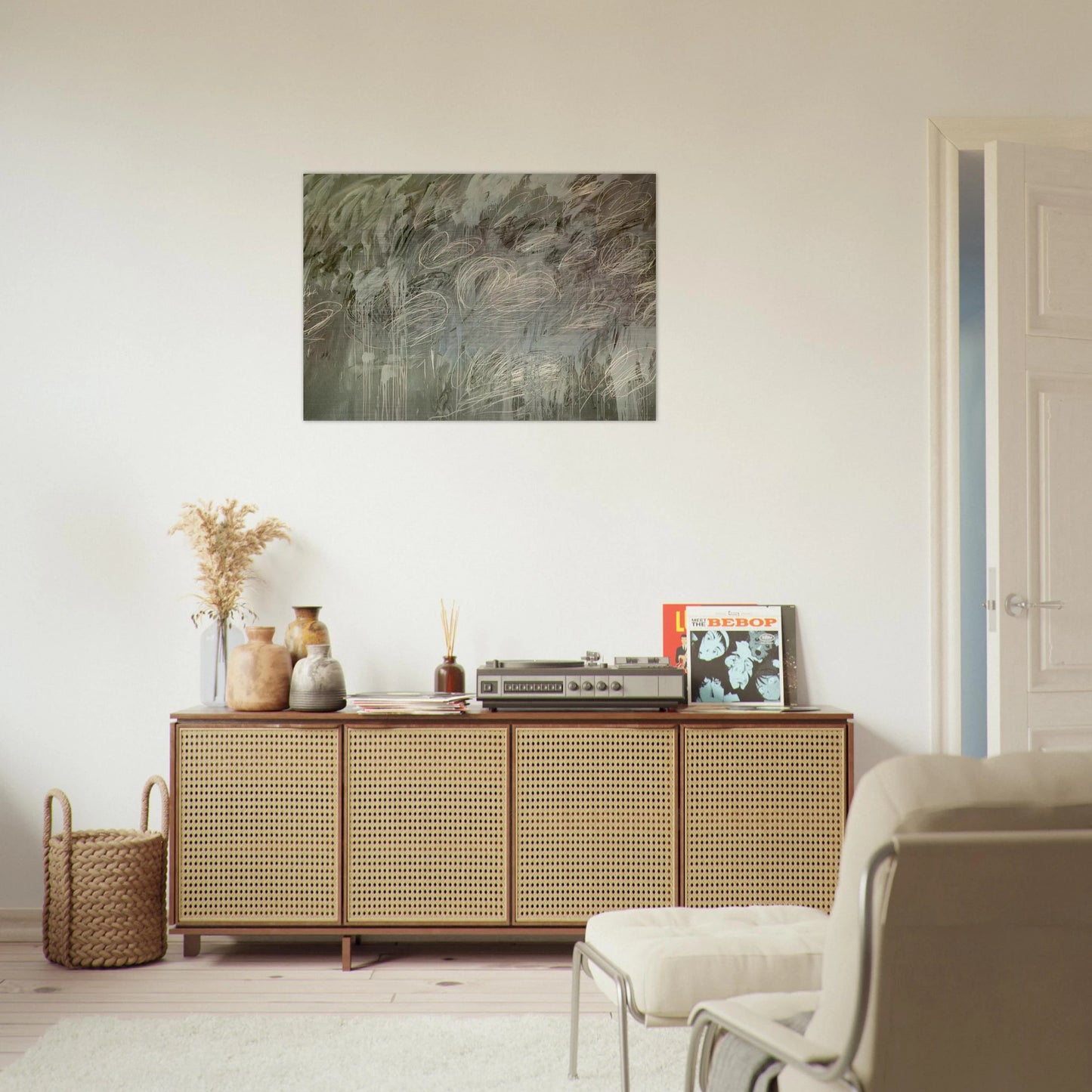 III Notes from Salalah,  Note II  - Cy Twombly Brushed Aluminum Print - 70x100 cm / 28x40 inches | Cy Twombly Aluminum Print | Cy Twombly Prints