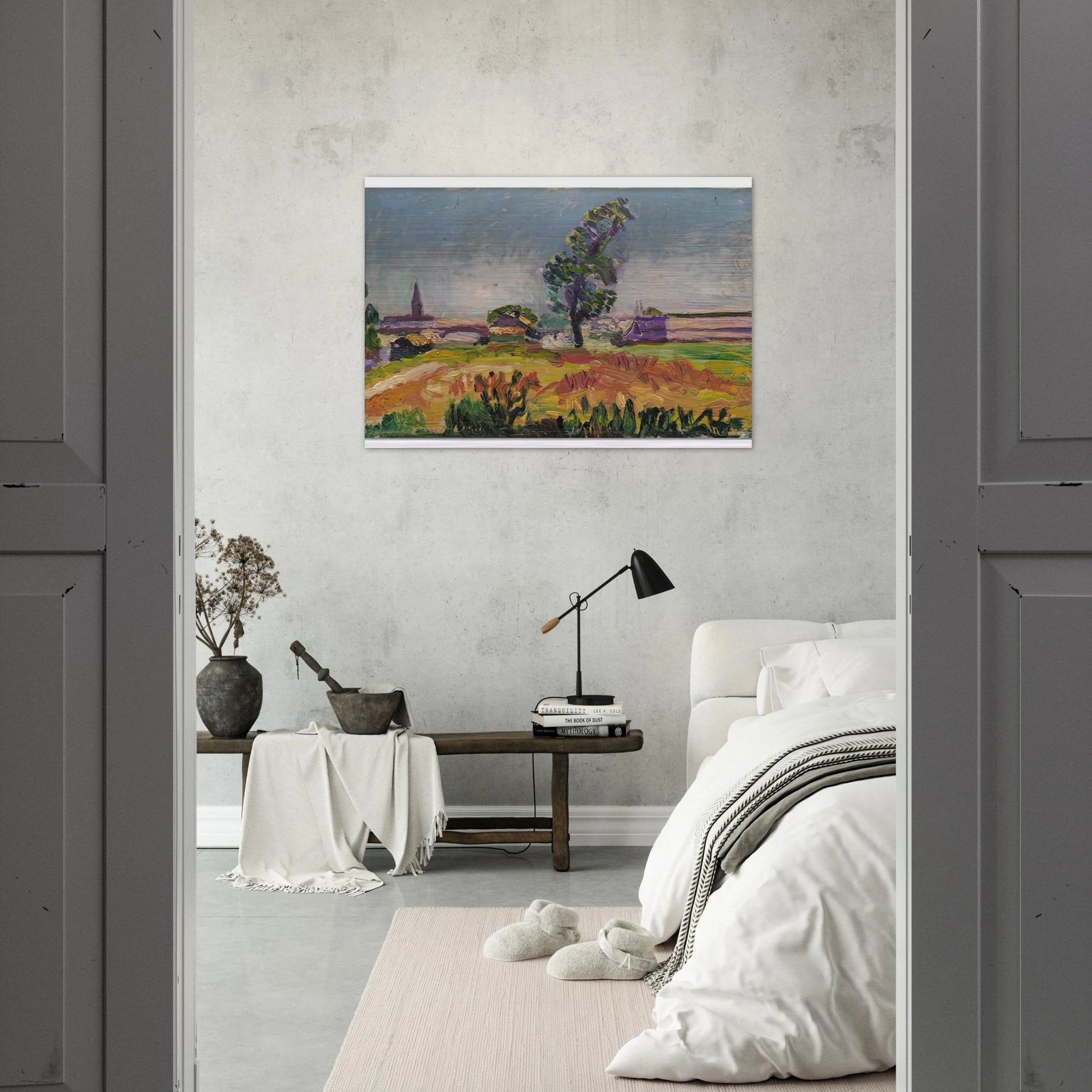 PAYSAGE DES ENVIRONS DE TOULOUSE LE PONT DES DEMOISELLES 1898 - Henri Matisse Brushed Aluminum Print - 70x100 cm / 28x40 inches | Henri Matisse Aluminum Print | Henri Matisse Prints