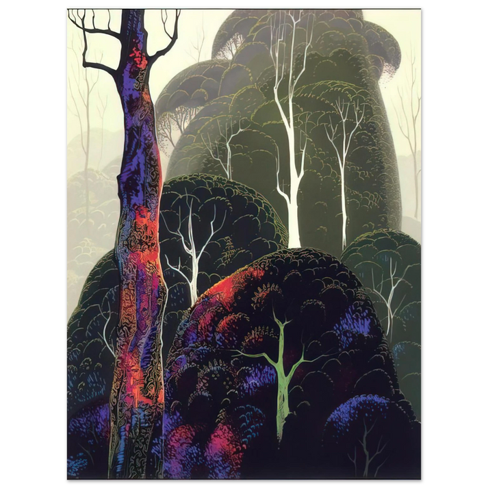 Eyvind Earle - Early Autumn  75x100 cm / 30x40inches Fine Art Poster